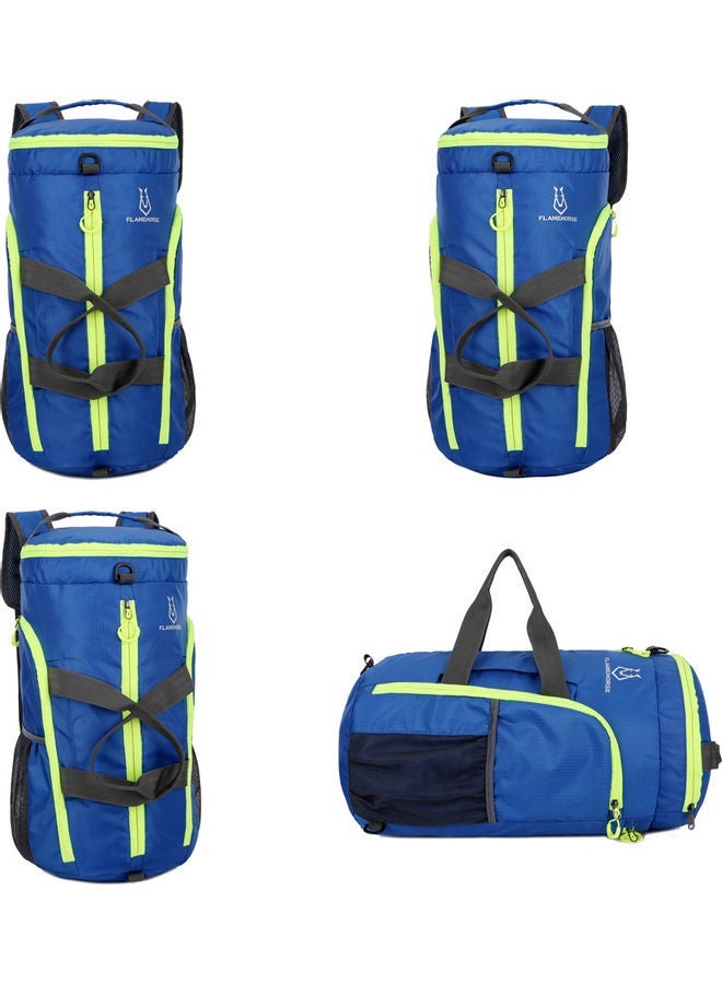 NIBEMINENT Outdoor Sports Duffel Foldable Backpack Shoulder Bag 26x3x26cm - Image 2