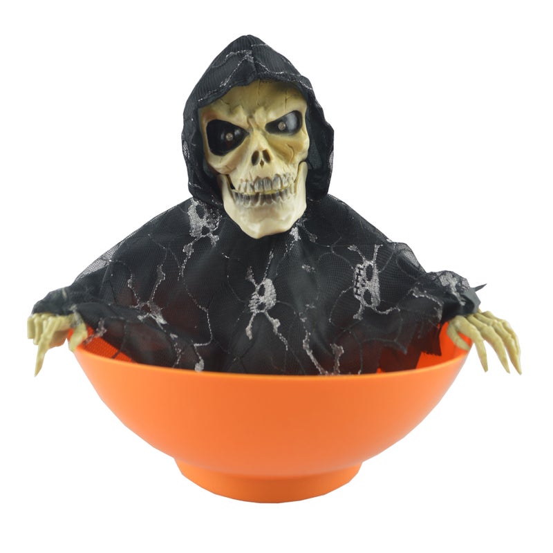 Halloween Haunted Hand Candy Bowl Orange 