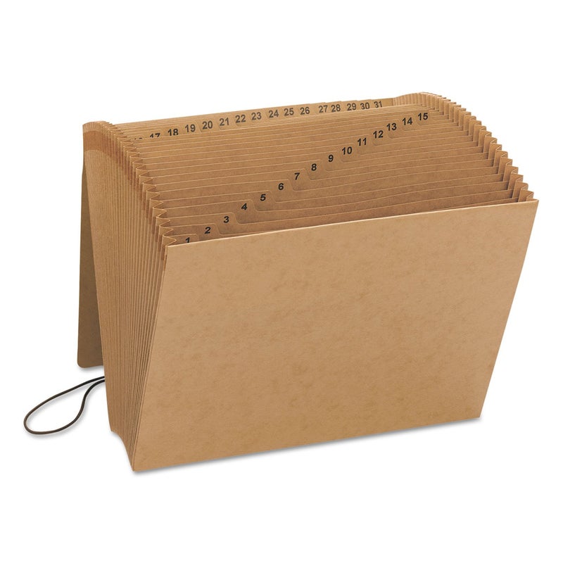 Smead Expanding File with Flap and Cord Closure, 31 Pockets, Daily (1-31), Letter Size, Kraft (70168) (Pack of 1) - Image 3