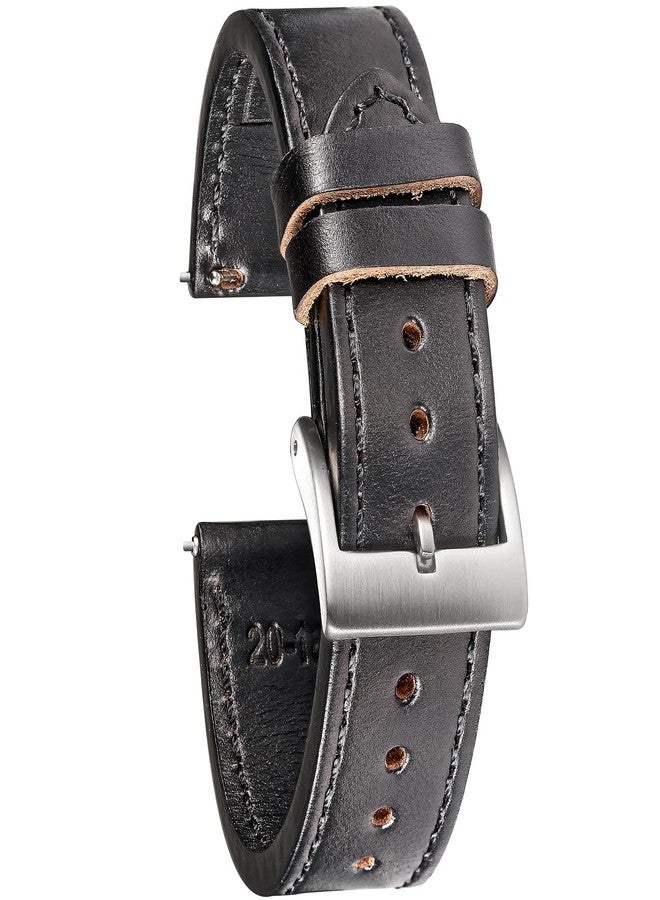torbollo 20mm Watch Bands for Men, Horween Leather Watch Strap, High-end Quick Release Handmade Watch Strap Soft Vintage Replacement - Image 1