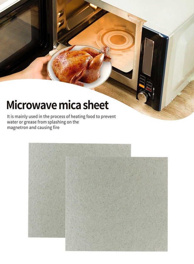 YQBOOM غطاء موجه موجي YQBOOM قطعتان، صفيحة ميكا عالمية لجميع أفران الميكروويف، قابلة للقص حسب المقاس، 150 × 120 مم - Image 3