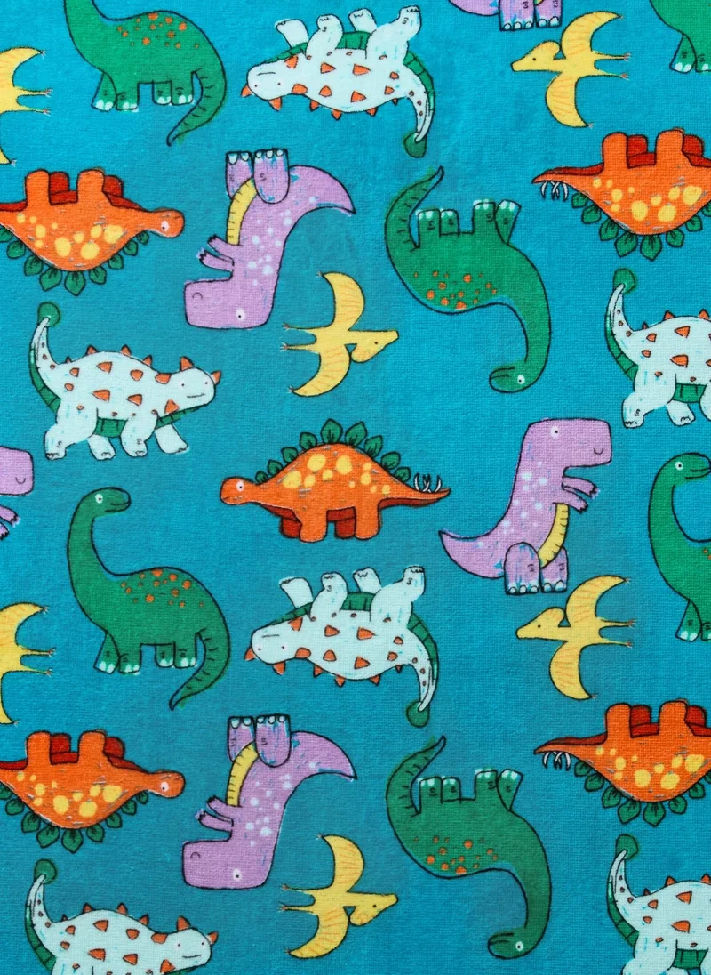 Matalan Kids Blue Dino Beach Towel