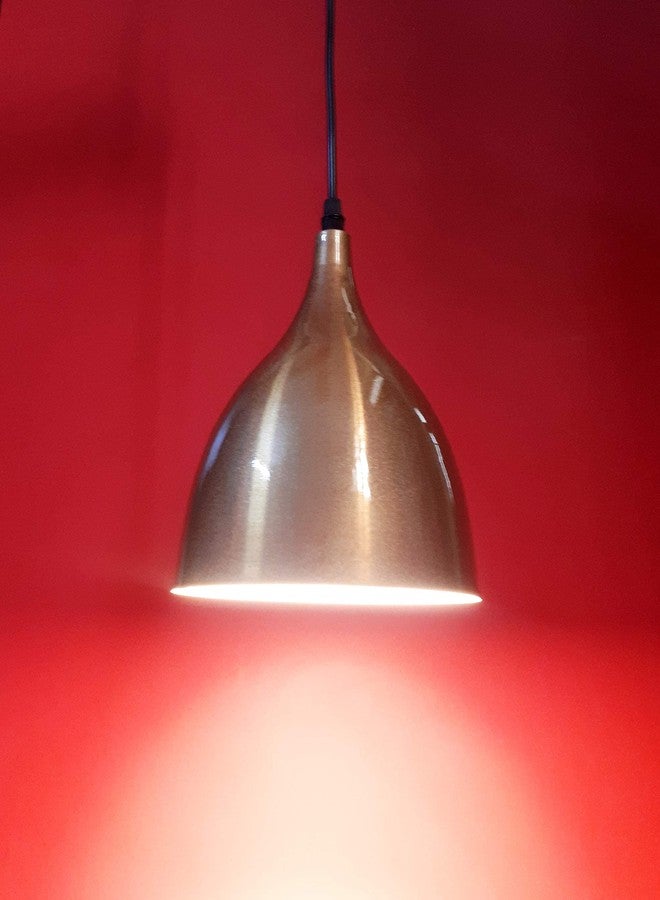 Avior Cafe Counter Ceiling Hanging Light, Pendant Lamp for Kitchen (Aluminum, Golden, Grey, Red) - Set of 3 Pieces - Image 5