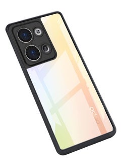 Generic For Oppo Reno 9 Pro Plus Hard Back Cover Q Series Case , Transparent Hard Back And Silicone Tpu Black Frame Compatible with Oppo Reno 9 Pro Plus (6.67'')  - Image 1