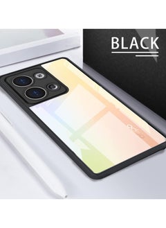 Generic For Oppo Reno 9 Pro Plus Hard Back Cover Q Series Case , Transparent Hard Back And Silicone Tpu Black Frame Compatible with Oppo Reno 9 Pro Plus (6.67'')  - Image 3