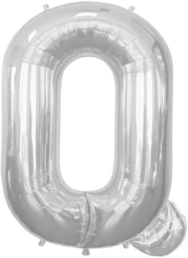 Folat NorthStar Silver Letter Q, 34" 