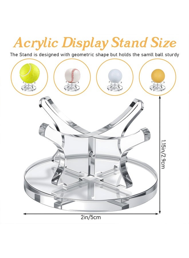 3PCS Acrylic Ball Holder - Clear Ball Storage Stand for Football Baseball Basketball, Sports Accessories for Display Stand, Non-Slip Display Rack Case for Home Stuff - Image 4