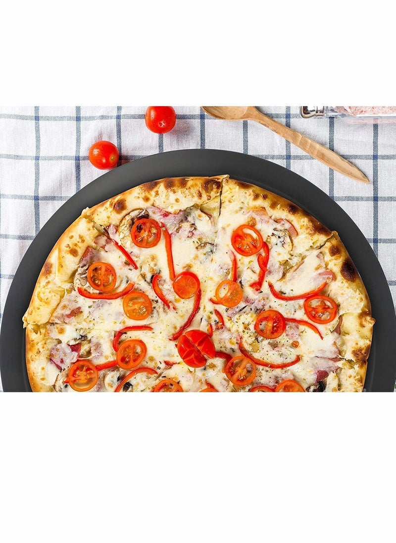 NIBEMINENT - Pizza Pan with Holes, 10 inch Crisper Cooking Pan, Thickened Steel Tray for Oven, Round Perforated Baking Home & Restaurant Kitchen Tool - Image 1
