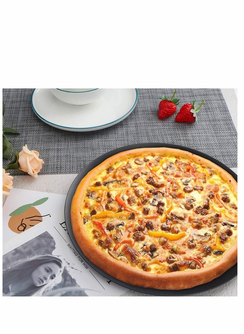 NIBEMINENT - Pizza Pan with Holes, 10 inch Crisper Cooking Pan, Thickened Steel Tray for Oven, Round Perforated Baking Home & Restaurant Kitchen Tool - Image 1