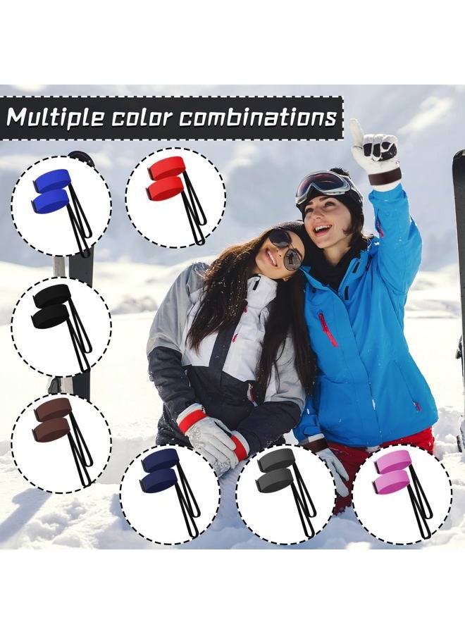 Arrowbash 14 Pcs Sport Glove Strap Glove Leash Wrist Strap Ski Gloves Leash Handcuffs for Hanging Glove Elastic Ski Glove Wrist Strap Ideal for Skiing Snowboarding and Outdoor Activities - Image 4