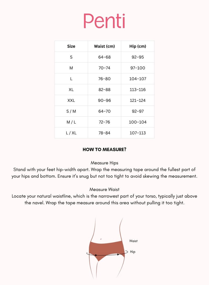 Penti Lotus Lace Blue Brazilian Panties - Image 3