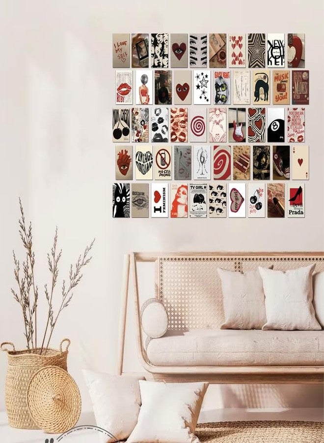 Kizbok Downtown Girl Room Decor Y2K Posters, 50pcs Vintage Downtown Girl Poster Set with Stickers, Retro Y2K Room Decor 4x6 Wall Collage Kit for Teen Girls Bedroom Decor - Image 4