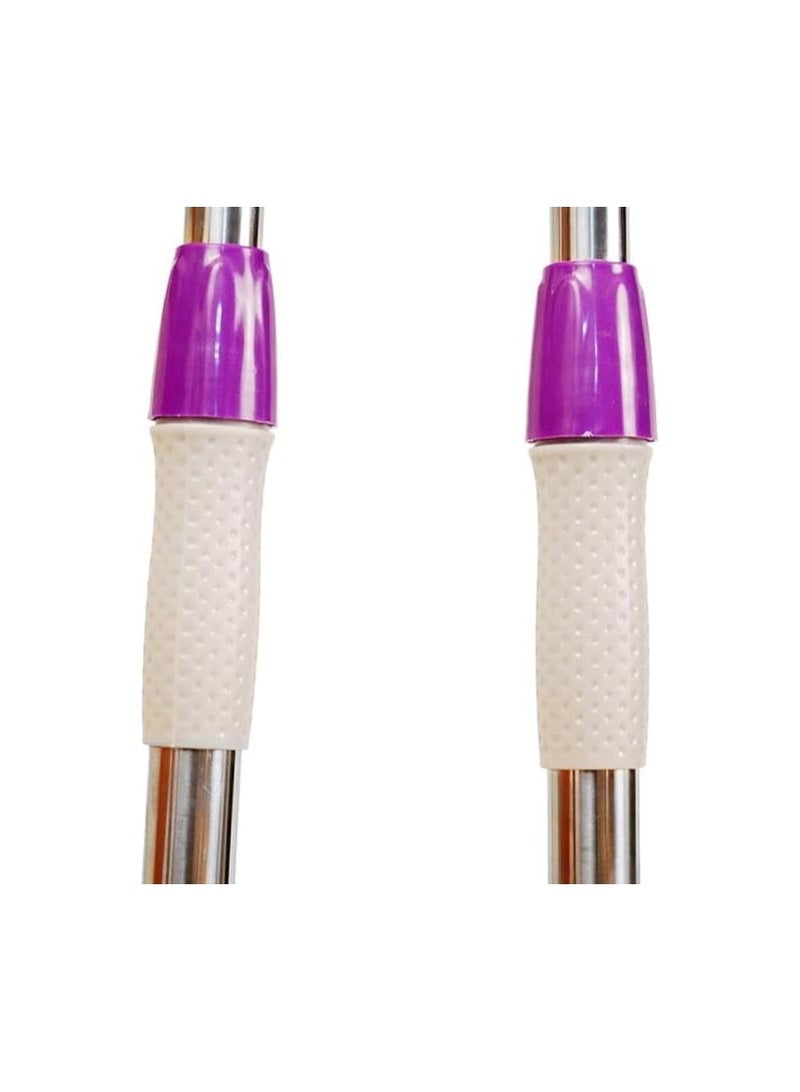 Durable, large microfiber broom with extendable and adjustable telescopic handle for cleaning wet or dry floors - 53 cm width - Image 4