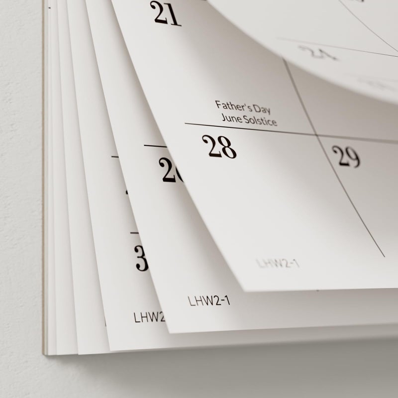 Jotsome Desk Calendar 2026-2027, 18-Month Calendar 17"x12" from January 2026 to June 2027, Desktop Calendar with Large Day Block, for Home, Office, Minimalist - Image 4