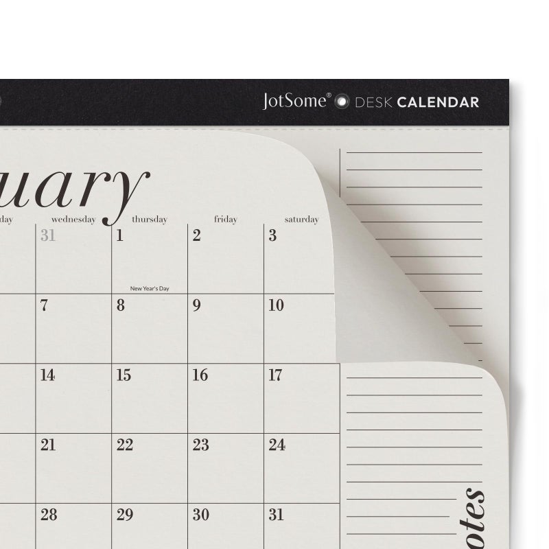 Jotsome Desk Calendar 2026-2027, 18-Month Calendar 17"x12" from January 2026 to June 2027, Desktop Calendar with Large Day Block, for Home, Office, Minimalist - Image 5