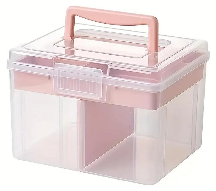 أوريتي 1 جهاز كمبيوتر مربع تخزين طلاء الأظافر ، تصميم طبقة مزدوجة ، يمكن تخزين طلاء الأظافر ، اختفاء ومجموعات مانيكير - Image 1