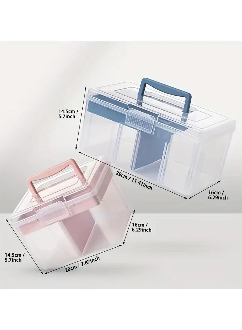 أوريتي 1 جهاز كمبيوتر مربع تخزين طلاء الأظافر ، تصميم طبقة مزدوجة ، يمكن تخزين طلاء الأظافر ، اختفاء ومجموعات مانيكير - Image 2