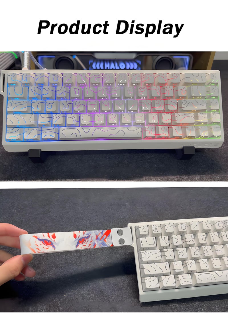 MADLIONS Mad68 HE RGB White Contour Side Engraving 8000HZ 0.01mm Magnetic Switches FPS Gaming Mechanical Keyboard Hot Swap Magnetic Switches Quick Trigger Birthday Holiday Gift  - Image 2