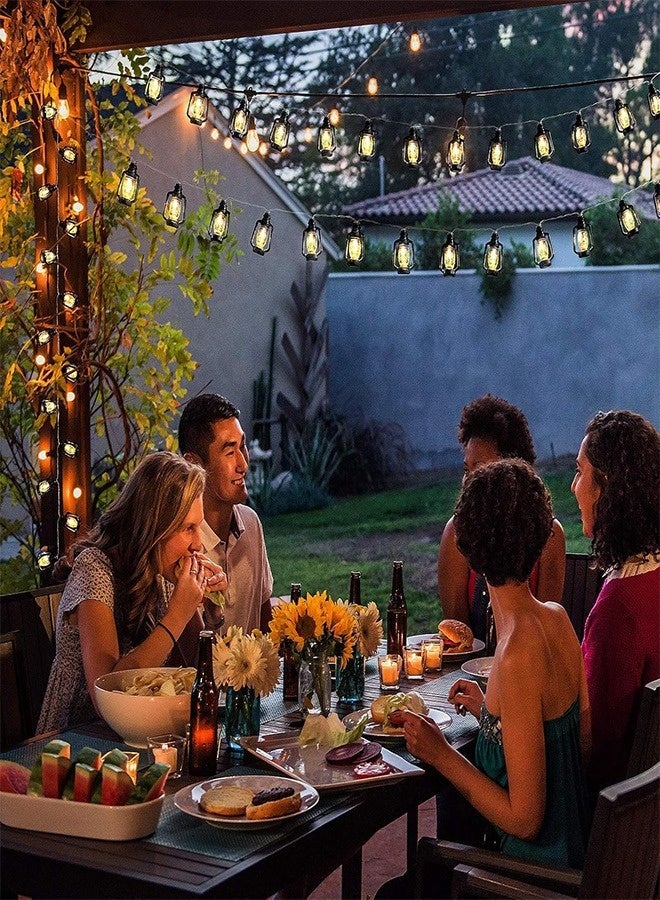 نيبمينينت إضاءة زينة رمضان، أضواء معلقة لرمضان للاستخدام الداخلي والخارجي في الفناء والحديقة وزينة حفلات الزفاف والمنزل (أسود)  - Image 4