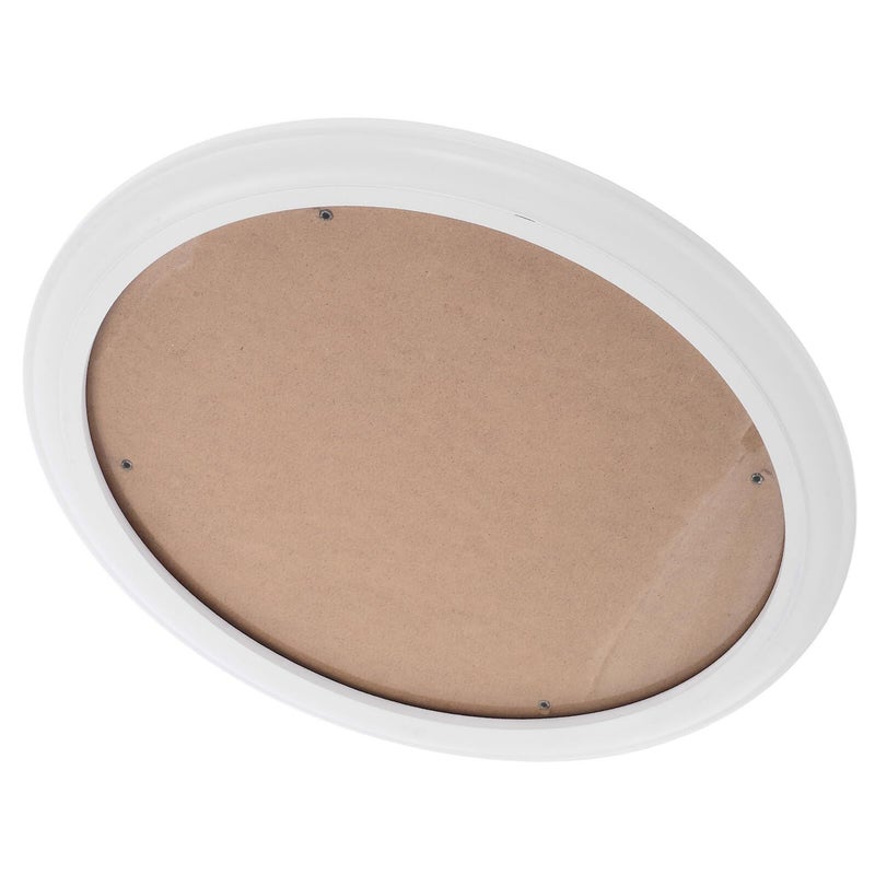 White Solid Wood Oval Picture Frame 12 Inch Hanging Wall Decor Photo Holder - Image 2