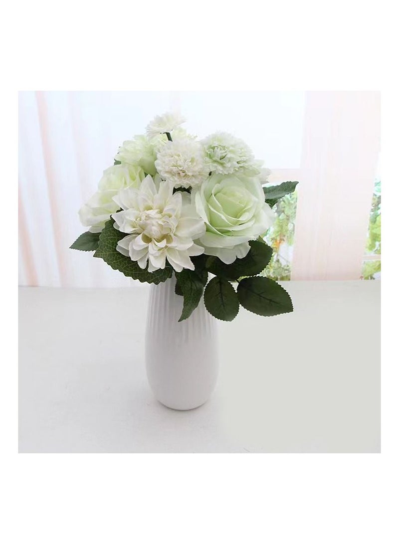 10-Bouquets Simulation Plant Flowers,Artificial Silk Flower,Fake Plant Flower Home Decoration without Vase - Image 2