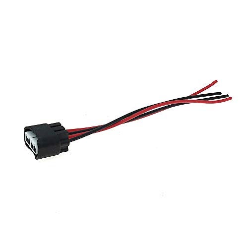 YUTOCOOL Pack of 4 Ignition Coil Female Connector Plug Harness Pigtail Fits HS250h Pontiac Vibe Scion tC Camry Corolla Highlander Matrix RAV4 Solara Chevrolet Prizm Replace 2AZFE1ZZFE - Image 3
