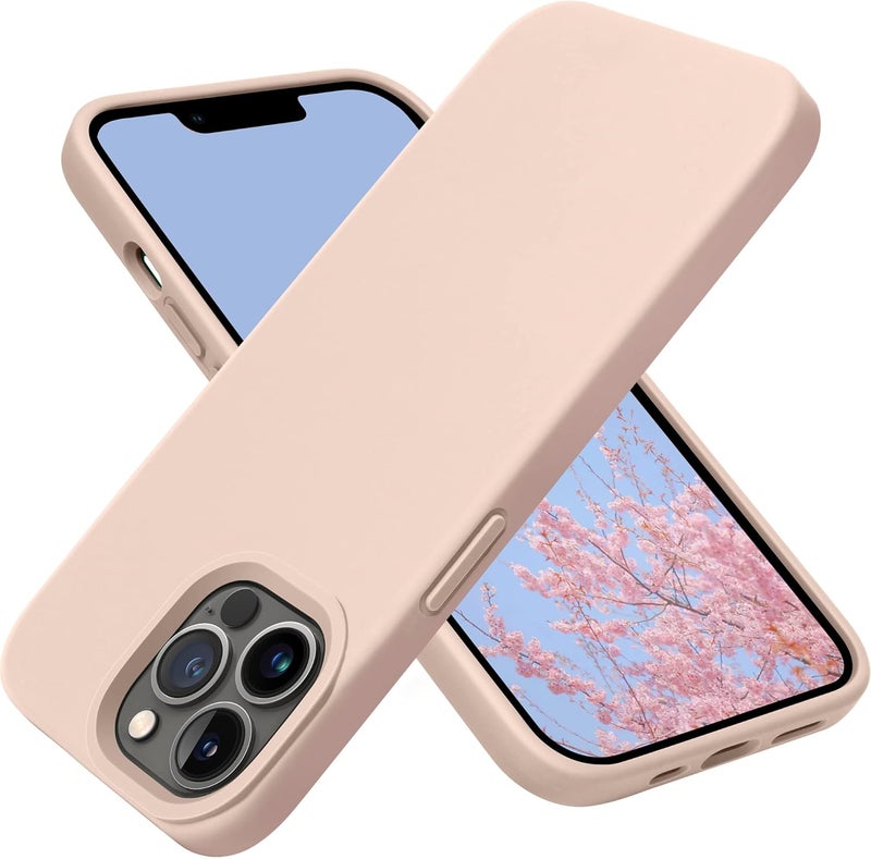اوتوفلاي حافظة مصممة لـ iPhone 13 Pro Max، حافظة هاتف سيليكون مقاوم للصدمات رفيعة ونحيفة لـ iPhone 13 Pro Max 6.7 بوصة (وردي) - Image 1