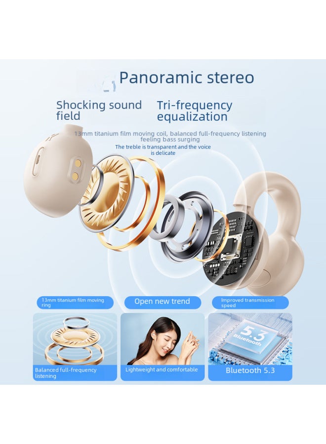 نيوترل سماعة أذن لاسلكية جديدة بدون تسريب، مقاومة للضوضاء، بطارية طويلة الأمد، اتصال بلوتوث مزدوج - Image 3