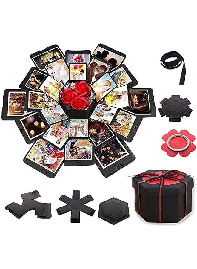The Bros Exquisite Explosion Gift Box Set - DIY Photo Album, Valentine's Day, Wedding Anniversary, Birthday - Customizable - Image 1