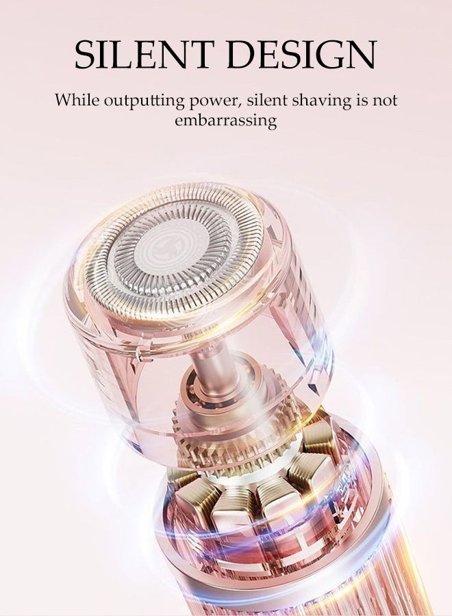 DUNISO Electric Razors for Women 2 IN 1 Women's Body Electric Shaver Multi-Functional Cordless Painless Electric Bikini Trimmer Portable Rechargeable Body Trimmer Hair Removal for ladies Lip, Chin, Arms - Image 3