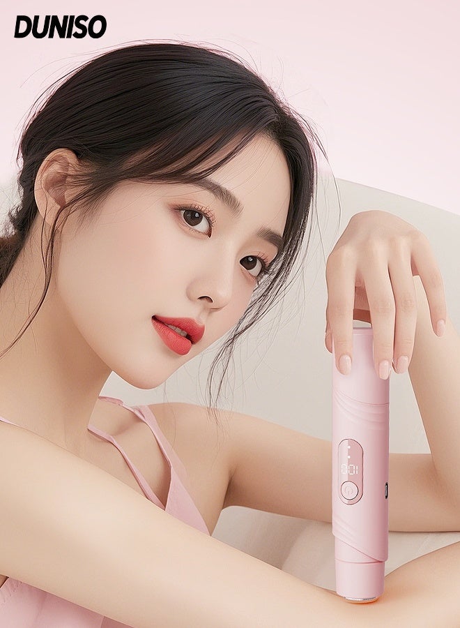 DUNISO Electric Razors for Women 2 IN 1 Women's Body Electric Shaver Multi-Functional Cordless Painless Electric Bikini Trimmer Portable Rechargeable Body Trimmer Hair Removal for ladies Lip, Chin, Arms - Image 1