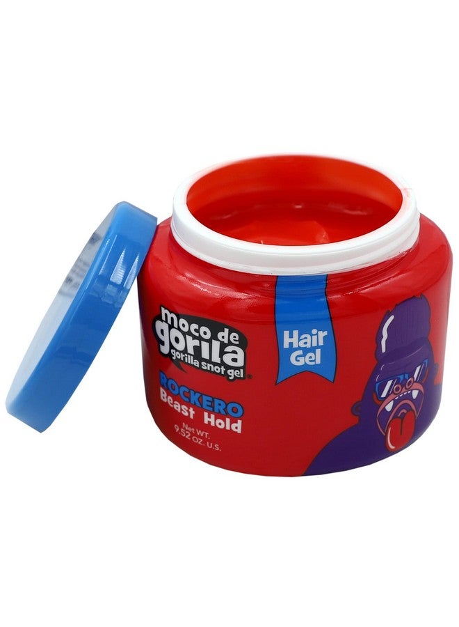 موكو دي غوريلا برطمان جل الشعر Rockero، جل تصفيف الشعر طويل الأمد وقوي التثبيت، أصفر، لافندر، 3 عبوات سعة 9.52 أونصة لكل عبوة، 3 برطمانات - Image 3