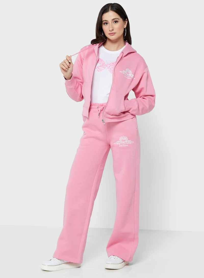 Juicy Couture Zipped Logo Hoodie