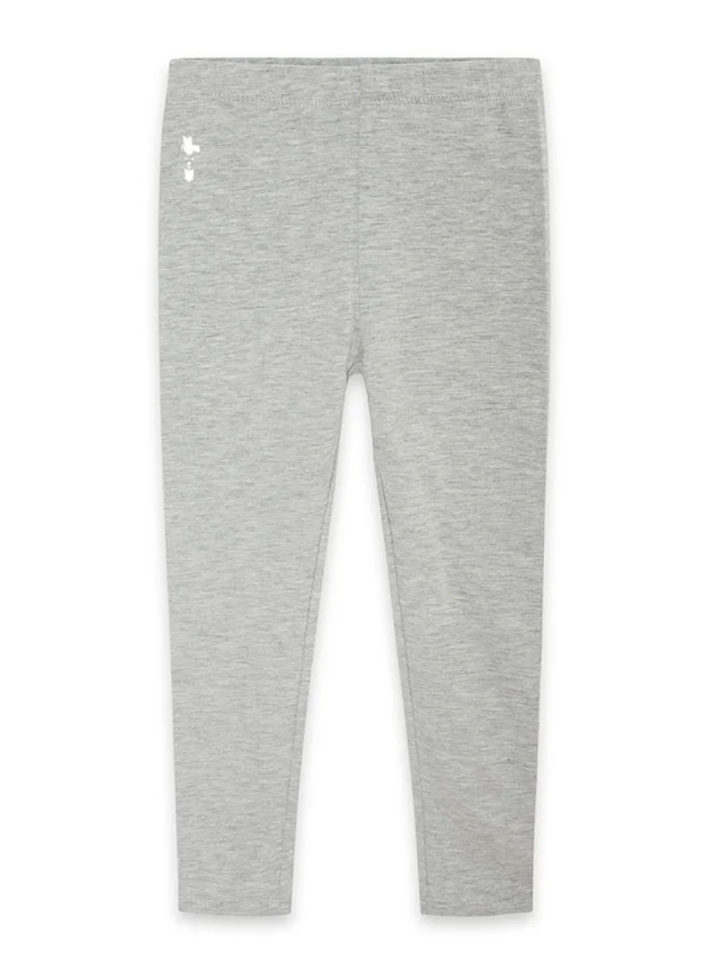 CANADA HOUSE Casual and Sporty Style Light Grey Cotton Leggings for Girls