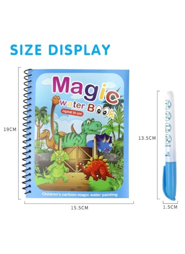 Magic drawing and coloring books for children come with a water pen with Frozen drawings, a set of magic coloring books for boys and girls, to play, teach and draw, a doodle game (for children from 3 years and above)
