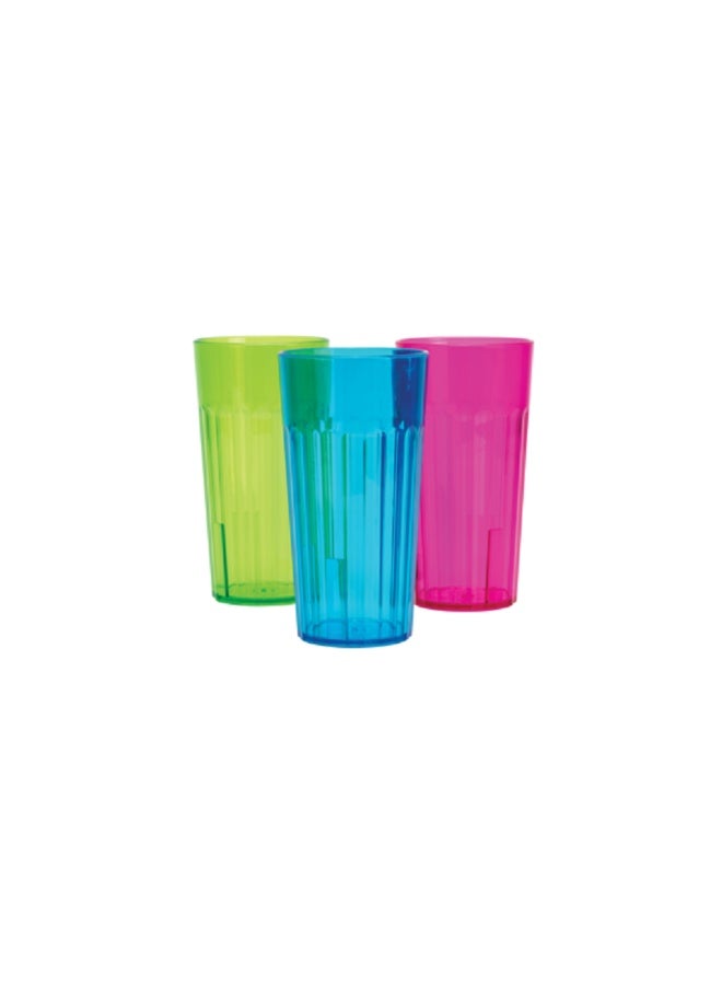 Arrow High Quality Plastic Rainbow Tumbler Assorted Color 16oz 10969 - Image 3