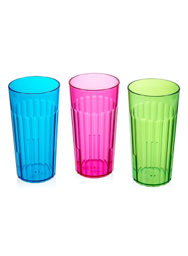 Arrow High Quality Plastic Rainbow Tumbler Assorted Color 16oz 10969 - Image 2