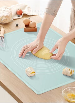 WAOKN 40x50 cm Silicone Baking Mat for Pastry Rolling, Lined with Heat-resistant Table Mat for Pastry Board, Reusable Non-stick Baking Mat (Green)  - Image 2