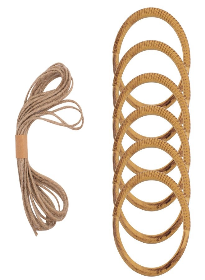 SnowTing Snake Enrichment Rings for Ball Python, Plastic Imitation Wood Playground Enrichment Climbing Toys for Corn Snakes, 6 Rings, 4 Inch Inner Diameter - Image 2