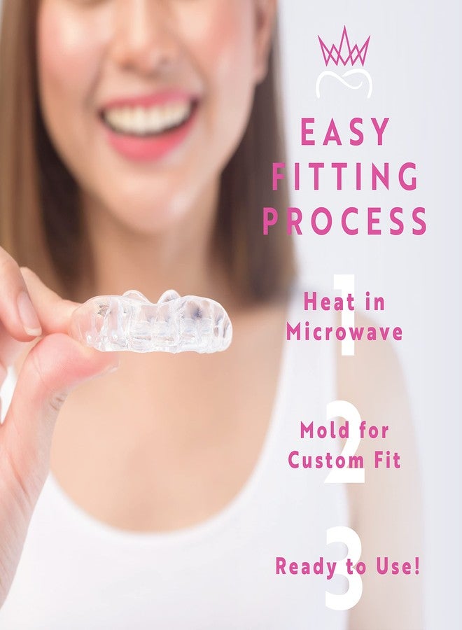 CUSTMBITE Protect The Crown Night Guard for Teeth Grinding, Clenching 2-Pack, Pink - Image 5