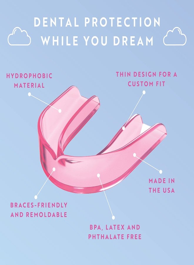 CUSTMBITE Protect The Crown Night Guard for Teeth Grinding, Clenching 2-Pack, Pink - Image 3