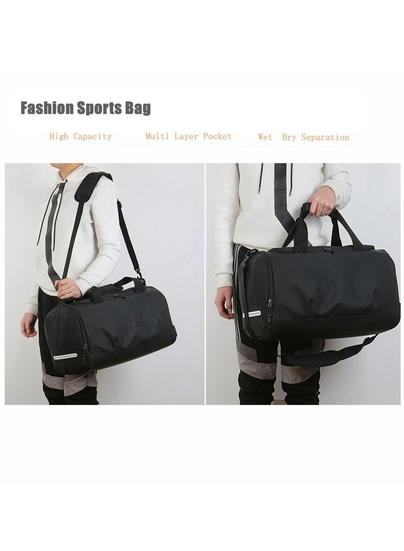 Cool Baby COOLBABY Men's And Women's Travel Duffle Bag Gym Bag With Shoe Compartment Gym Bag With Wet Towel Waterproof Pocket For Travel Outdoor Workout Overnight And Weekend - Image 2