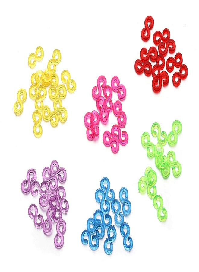 SHOPJOS - S Clips for Loom Bands (300 PCS) – Perfect connectors for Your Loom Bracelet and Jewellery-Making Kits. Expand Your Creativity with Our S Clips Designed for DIY Enthusiasts! - Image 1