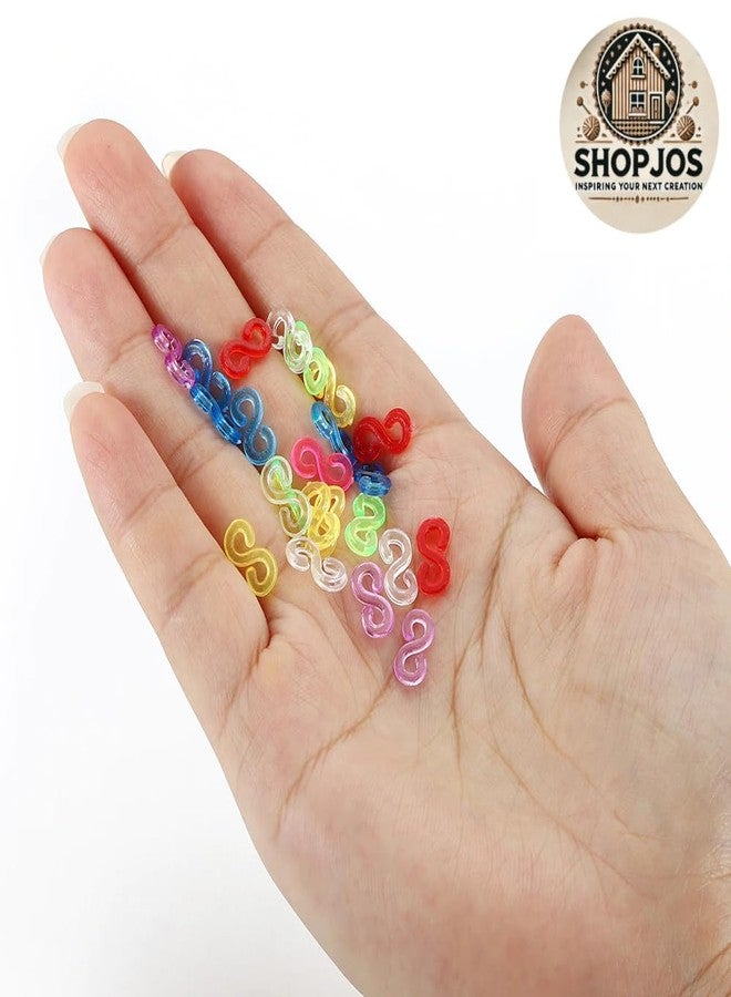 SHOPJOS - S Clips for Loom Bands (300 PCS) – Perfect connectors for Your Loom Bracelet and Jewellery-Making Kits. Expand Your Creativity with Our S Clips Designed for DIY Enthusiasts! - Image 2
