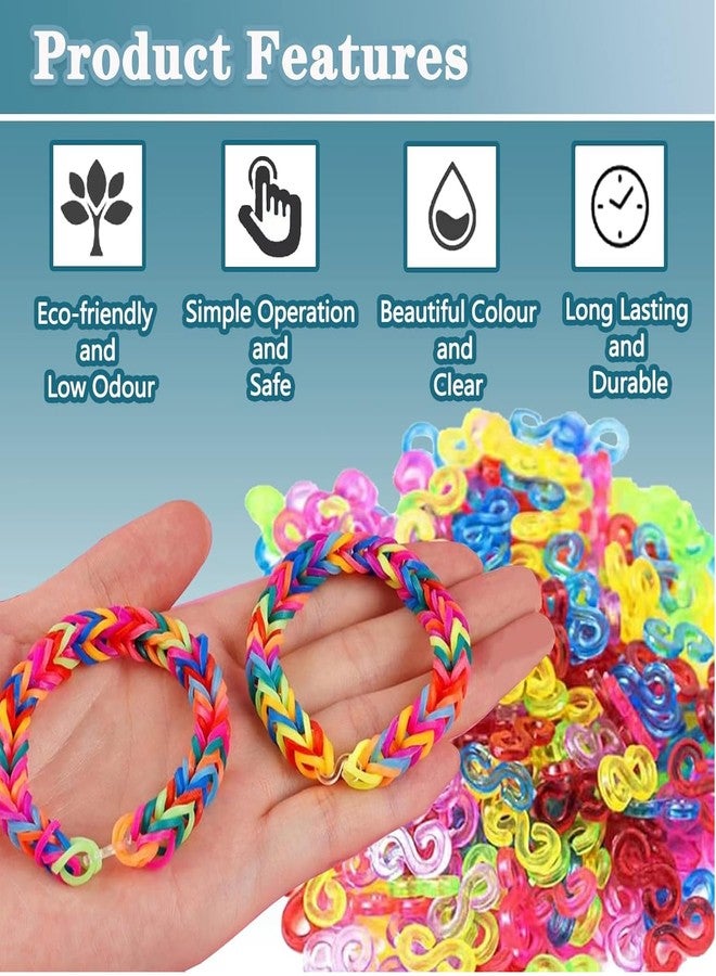 SHOPJOS - S Clips for Loom Bands (300 PCS) – Perfect connectors for Your Loom Bracelet and Jewellery-Making Kits. Expand Your Creativity with Our S Clips Designed for DIY Enthusiasts! - Image 4