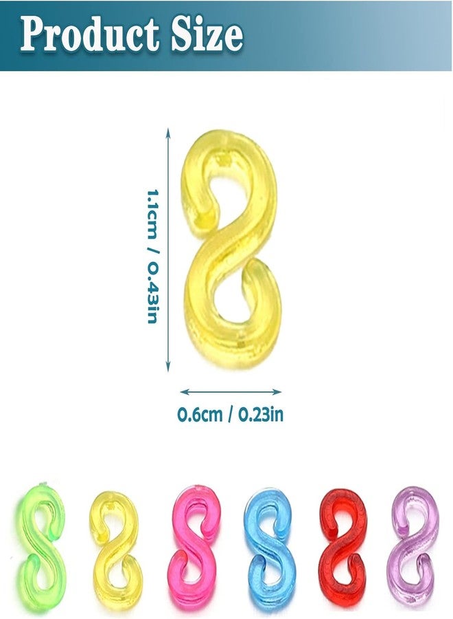 SHOPJOS - S Clips for Loom Bands (300 PCS) – Perfect connectors for Your Loom Bracelet and Jewellery-Making Kits. Expand Your Creativity with Our S Clips Designed for DIY Enthusiasts! - Image 3