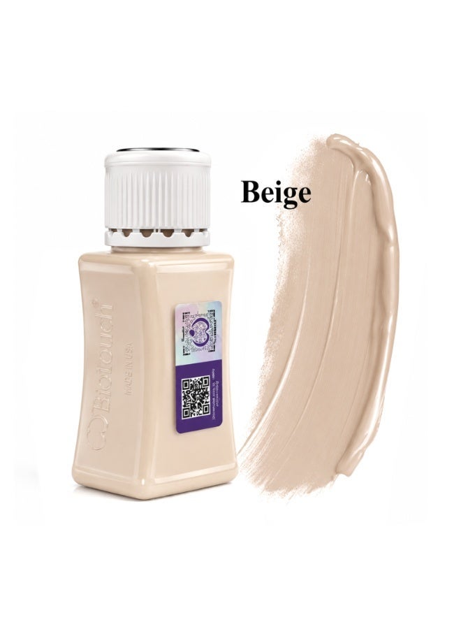 Biotouch Beige PMU Pigment 1/2 oz – Semi Permanent Makeup Camouflage Color | Professional Skin Tone Matching Pigment for Tattoo Cover Up, Small Mistake Correction & Permanent Makeup - Image 1