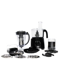 IDO Food Processor 25 Functions FP1000-BK - with 1000W Motor, 1L Chopper, and 1.5L Blender Jar