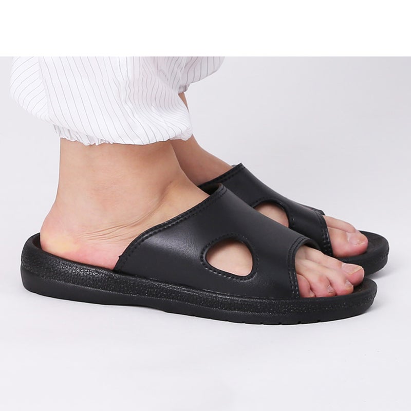 Anti-Static Slippers Home Protective Slippers Clean Shoes Bottom Slipper (PU Bottom, Size 44) - Image 2