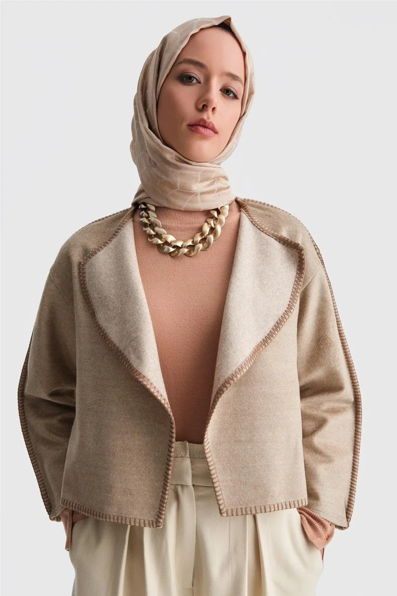 ARMINE Shepherd Stitched Cardigan 24K5715 Beige